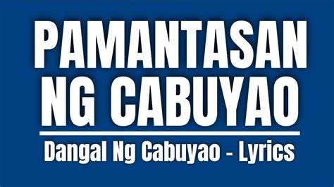 cabuyao hymn lyrics|Pamantasan Ng Cabuyao .